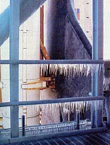 Ice on the SRB